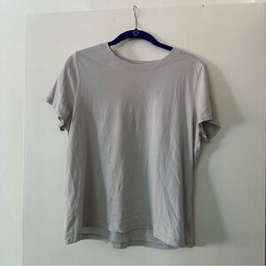 Madewell Northside Vintage Tee silver Gray light blue Women's large